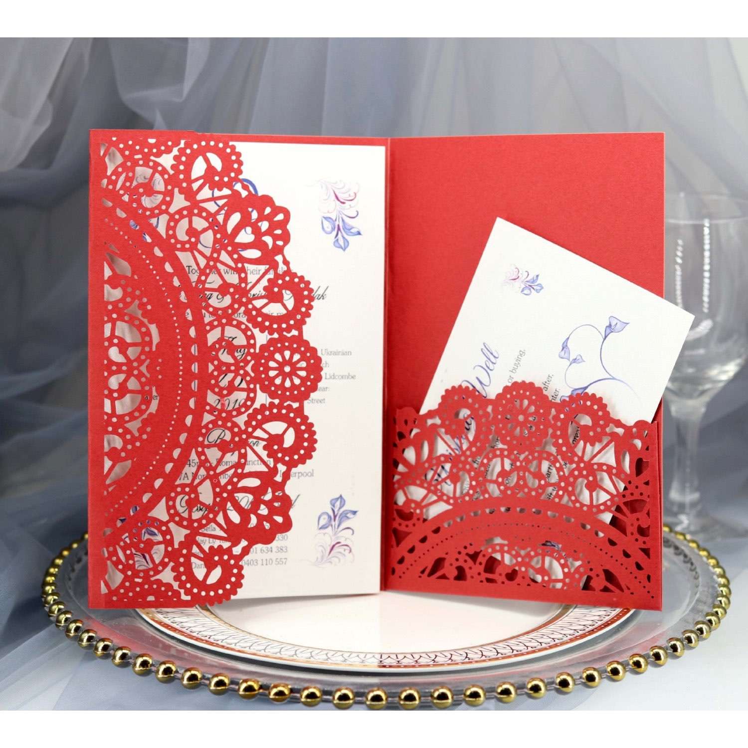Slap-up Marriage Invitation Card Business Invitation Laser Wedding Cards